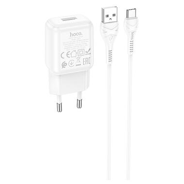Мережевий зарядний пристрій Hoco C96A charger set(Type-C) White (6931474766038) фото №1