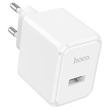 Сетевое зарядное устройство HOCO CS11A Ocean single port charger White (6942007603553) фото №1