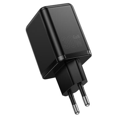 Сетевое зарядное устройство HOCO C157A Smart PD30W+QC3.0 multi-protocol charger(EU) Black (6942007663847) фото №5