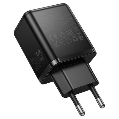 Сетевое зарядное устройство HOCO C157A Smart PD30W+QC3.0 multi-protocol charger(EU) Black (6942007663847) фото №7
