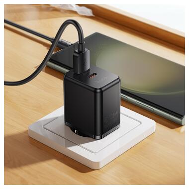 Сетевое зарядное устройство HOCO C157A Smart PD30W+QC3.0 multi-protocol charger(EU) Black (6942007663847) фото №8