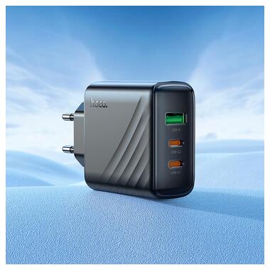 Сетевое зарядное устройство HOCO CS26A Article PD45W(2C1A) charger Black (6942007639811) фото №9