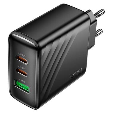 Сетевое зарядное устройство HOCO CS26A Article PD45W(2C1A) charger Black (6942007639811) фото №6