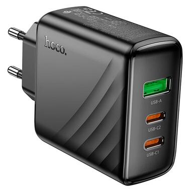 Сетевое зарядное устройство HOCO CS26A Article PD45W(2C1A) charger Black (6942007639811) фото №4