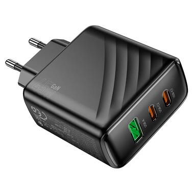 Сетевое зарядное устройство HOCO CS26A Article PD45W(2C1A) charger Black (6942007639811) фото №5