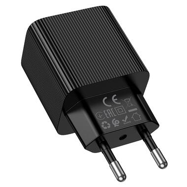 Сетевое зарядное устройство HOCO CS82A Excellent single port PD20W charger with digital display(EU) Black (6942007664493) фото №7