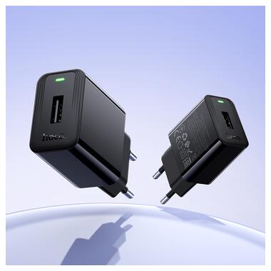 Сетевое зарядное устройство HOCO CS91A Leader single-port charger(EU) Black (6942007670975) фото №9