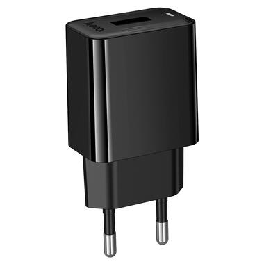 Сетевое зарядное устройство HOCO CS91A Leader single-port charger(EU) Black (6942007670975) фото №5