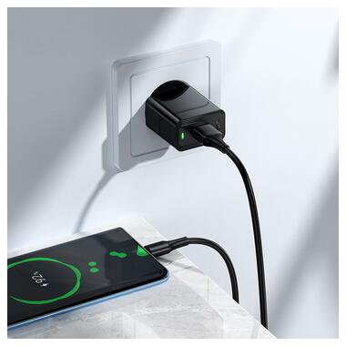 Сетевое зарядное устройство HOCO CS91A Leader single-port charger(EU) Black (6942007670975) фото №8