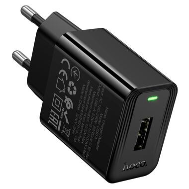Сетевое зарядное устройство HOCO CS91A Leader single-port charger(EU) Black (6942007670975) фото №6