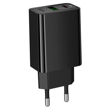Сетевое зарядное устройство HOCO CS94A Leader PD20W+QC3.0 charger(EU) Black (6942007671101) фото №5