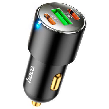 Зарядное устройство HOCO NZ6 2xType-C, USB-A Black (6931474765185) фото №1