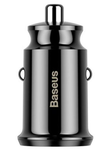 Автомобільна зарядка Baseus 2 USB 3.1A grain car charger black (CCALL-DS01) фото №2