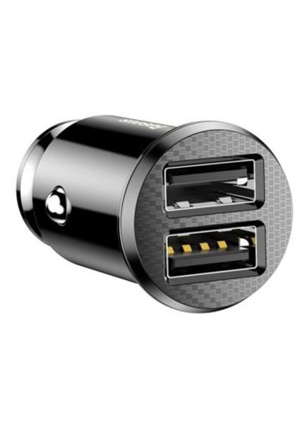 Автомобільна зарядка Baseus 2 USB 3.1A grain car charger black (CCALL-DS01) фото №1