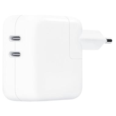 МЗП Brand_A_Class 35W Dual USB-C Port Power Adapter for Apple (AAA) (no box) White фото №1