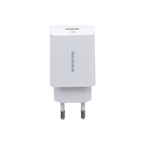 Сетевое Зарядное Устройство Borofone BA21A Type-C QC 3.0 18W Цвет Белый фото №3
