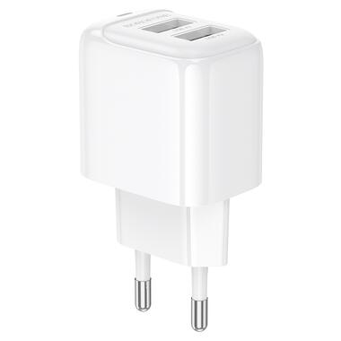 Сетевое зарядное устройство BOROFONE BAS41A Potential dual-port charger White (6941991113741) фото №4