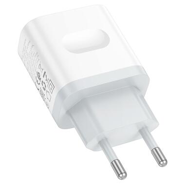 Сетевое зарядное устройство BOROFONE BA99A Breeze single port PD20W charger White (6941991121357) фото №7