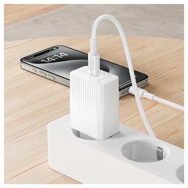 Сетевое зарядное устройство BOROFONE BAS75A Source single port PD30W charger (EU) White (6941991122828) фото №5