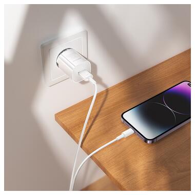 Сетевое зарядное устройство BOROFONE BA101A Pudding single port charger (EU) White (6941991124013) фото №8