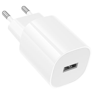 Сетевое зарядное устройство BOROFONE BA101A Pudding single port charger (EU) White (6941991124013) фото №4