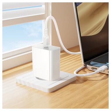 Сетевое зарядное устройство BOROFONE BA107A Stellar single port PD30W charger (EU) White (6941991125348) фото №8