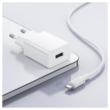 Сетевое зарядное устройство BOROFONE BA110A Lemi single port charger set (Type-C) (EU) White (6941991126963) фото №9