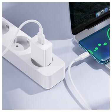 Сетевое зарядное устройство BOROFONE BA110A Lemi single port charger set (Type-C) (EU) White (6941991126963) фото №8