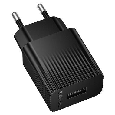 Сетевое зарядное устройство BOROFONE BAS71A Source single-port charger Black (6941991122552) фото №3