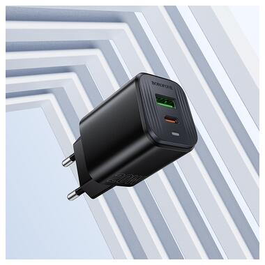 Сетевое зарядное устройство BOROFONE BAS83A Star PD20W+QC3.0 charger (EU) Black (6941991126765) фото №4