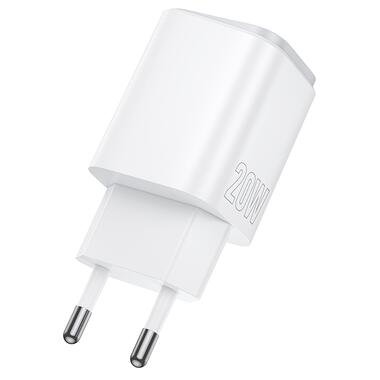 Сетевое зарядное устройство BOROFONE BAS83A Star PD20W+QC3.0 charger (EU) White (6941991126772) фото №3