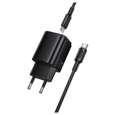 Сетевое зарядное устройство BOROFONE BAS85A Star PD30W+QC3.0 charger set (C to C) (EU) Black (6941991126857) фото №4