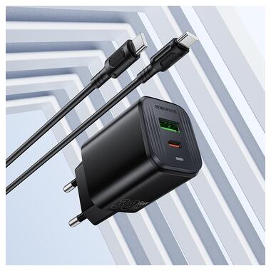 Сетевое зарядное устройство BOROFONE BAS85A Star PD30W+QC3.0 charger set (C to C) (EU) Black (6941991126857) фото №9