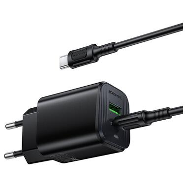 Сетевое зарядное устройство BOROFONE BAS85A Star PD30W+QC3.0 charger set (C to C) (EU) Black (6941991126857) фото №5