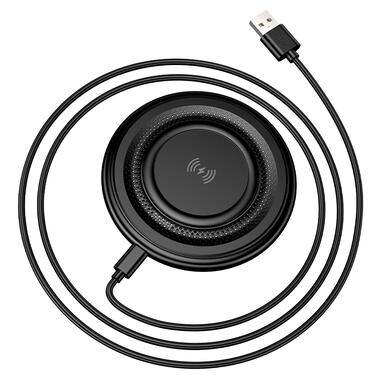 Беспроводное зарядное устройство BOROFONE BQ40 Crown desktop wireless fast charger Black (6941991123740) фото №5