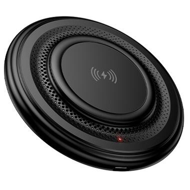 Беспроводное зарядное устройство BOROFONE BQ40 Crown desktop wireless fast charger Black (6941991123740) фото №1