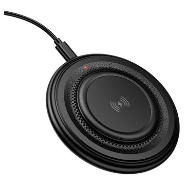 Беспроводное зарядное устройство BOROFONE BQ40 Crown desktop wireless fast charger Black (6941991123740) фото №3