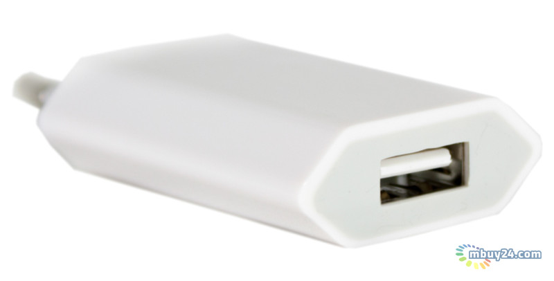 Зарядний USB-пристрій PowerPlant Slim 1A (DV00DV5061) фото №1