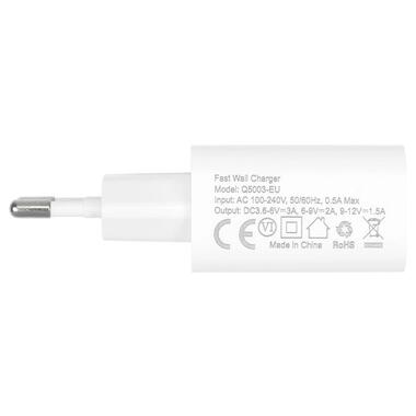 Зарядний пристрій Choetech USB Type-A, 18W, QC3.0 фото №4