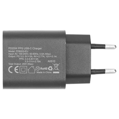Зарядний пристрій Choetech USB Type-C, 25W, PD+PPS фото №5