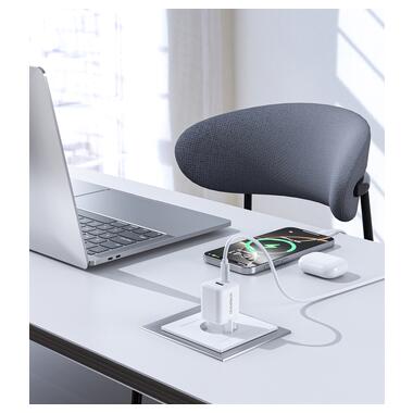 Сетевое зарядное устройство Choetech (USB-C+USB-A) White (PD5012-EU-WH) фото №7