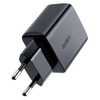 Сетевое зарядное устройство ACEFAST A1 PD20W single USB-C charger Black (AFA1B) фото №3