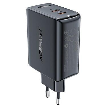 МЗП Acefast A29 PD50W GaN (USB-C+USB-C) dual port Black фото №1