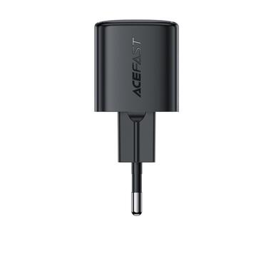 Сетевое зарядное устройство ACEFAST A117 PD20W mini GaN USB-C fast charger Black (6974316284987) фото №4