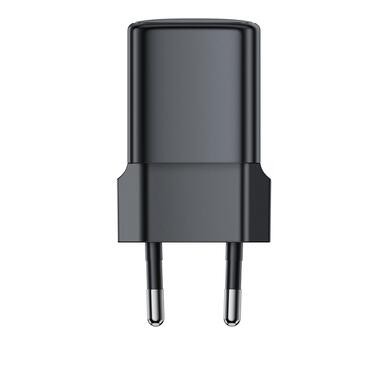 Сетевое зарядное устройство ACEFAST A117 PD20W mini GaN USB-C fast charger Black (6974316284987) фото №7