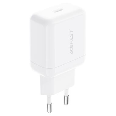 Сетевое зарядное устройство ACEFAST A130 PD20W single USB-C charger White (6974316284659) фото №3
