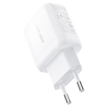 Сетевое зарядное устройство ACEFAST A130 PD20W single USB-C charger White (6974316284659) фото №4