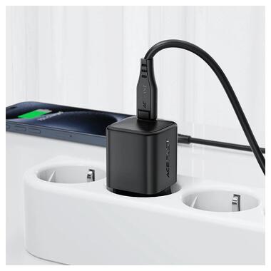 Сетевое зарядное устройство ACEFAST A117 PD20W mini GaN fast charger set(P16)black  Black (6974316286509) фото №6