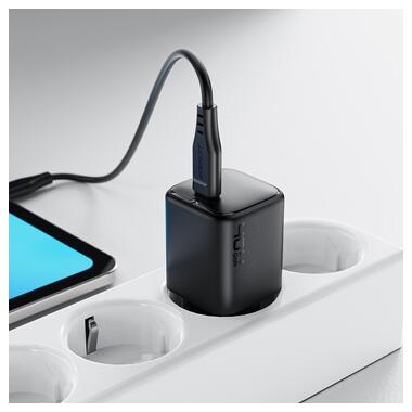 Сетевое зарядное устройство ACEFAST A136 PD40W mini GaN USB-C fast charger Black (6974316286233) фото №11