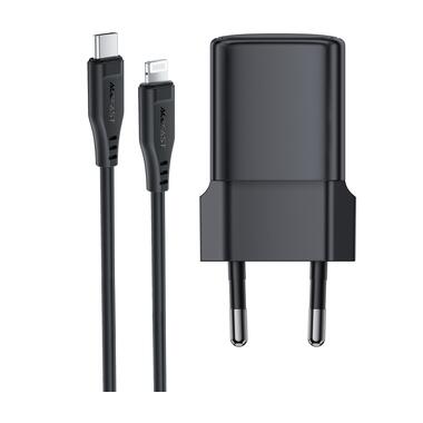 Сетевое зарядное устройство с кабелем ACEFAST A118 PD30W mini GaN USB-C fast charger set (P16) Black (6974316285182) фото №7